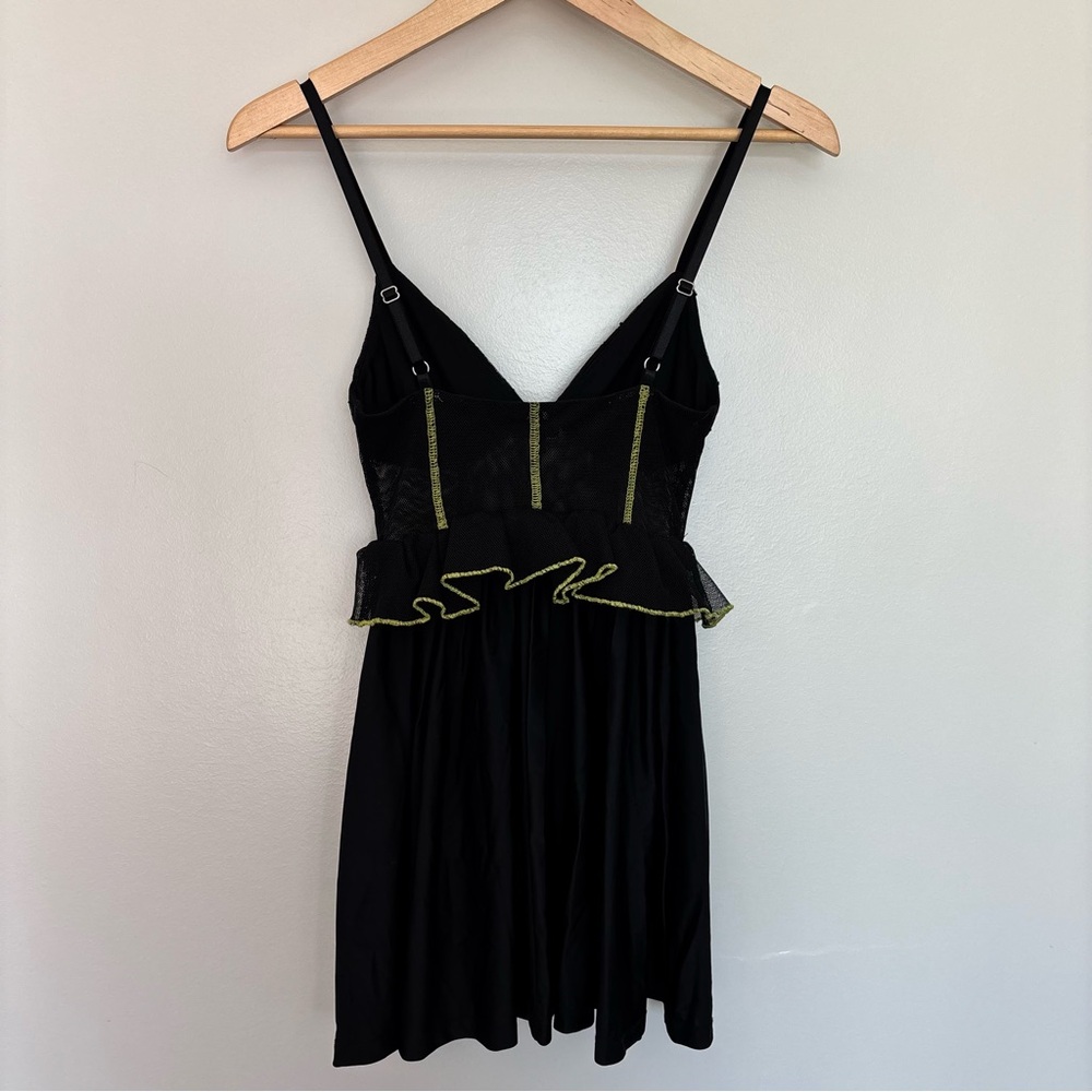 Revolve RBD Malerie Party Dress Mini Dress in Black and Yellow Lace Size XS - Picture 7 of 9